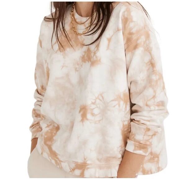 Madewell Tops - Madewell Tie Dye Cotton Swing Sweatshirt SMALL